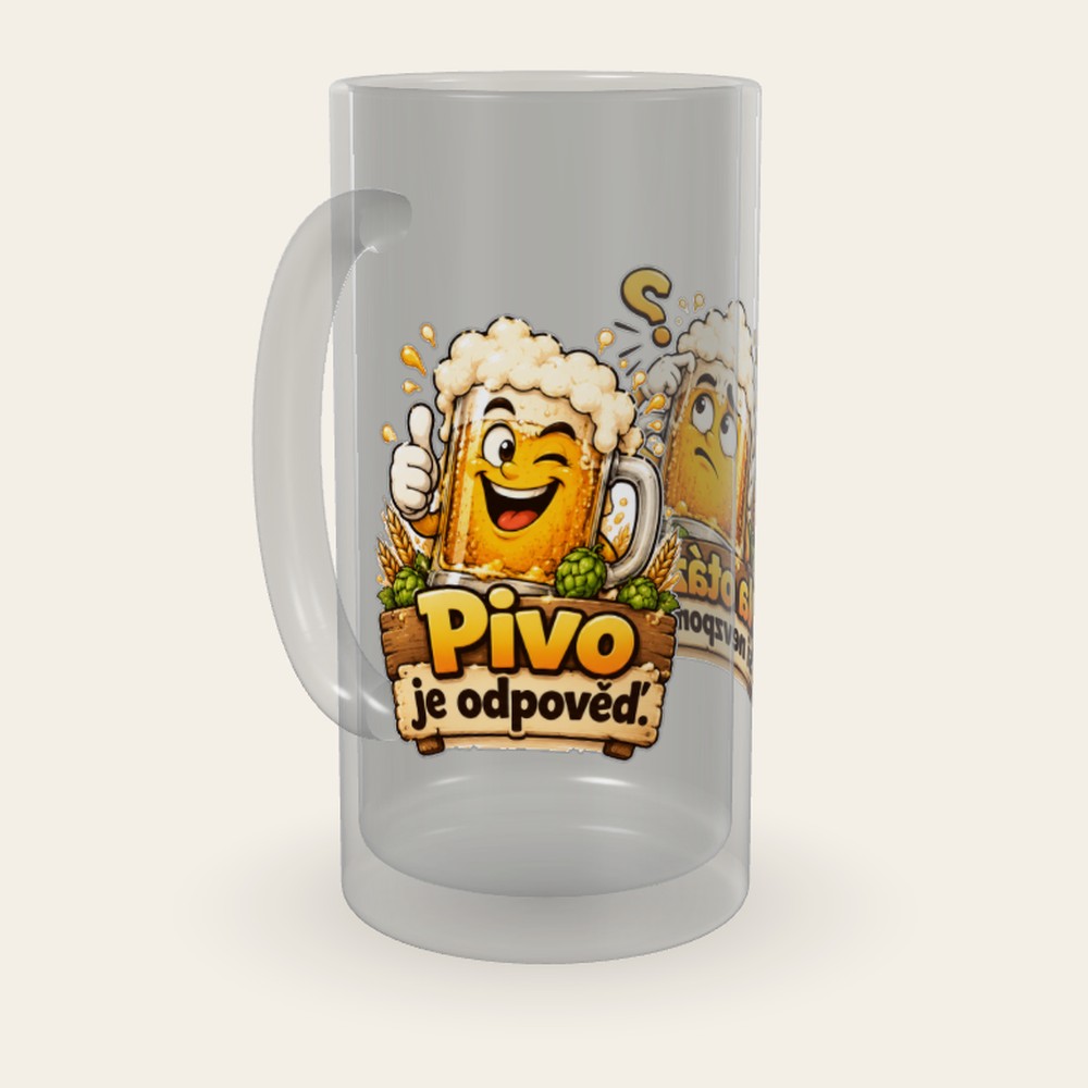 Vtipný půllitr pro pivaře