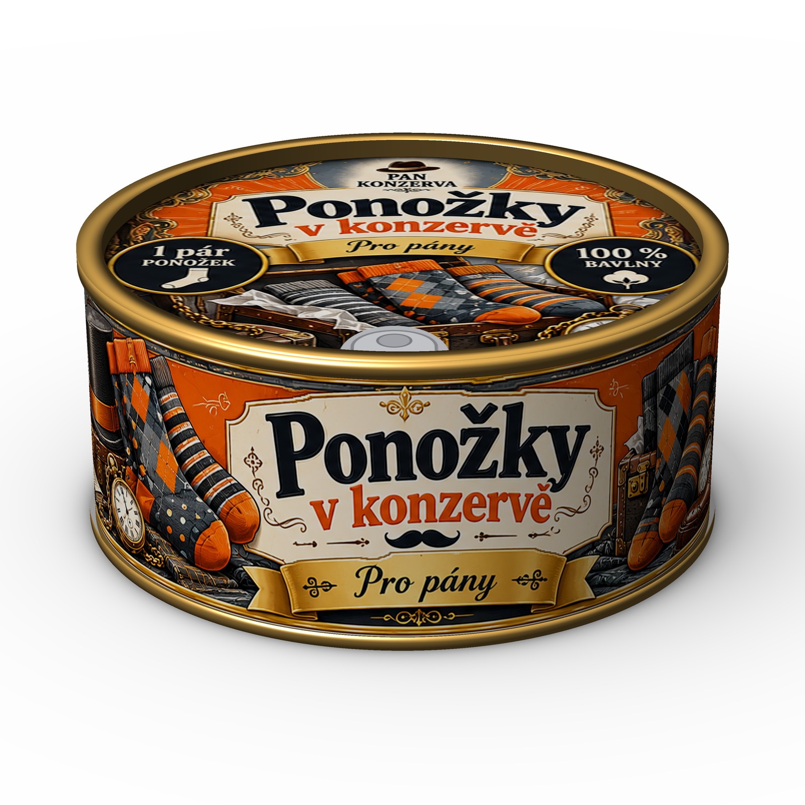 Ponožky v konzervě (pánské)